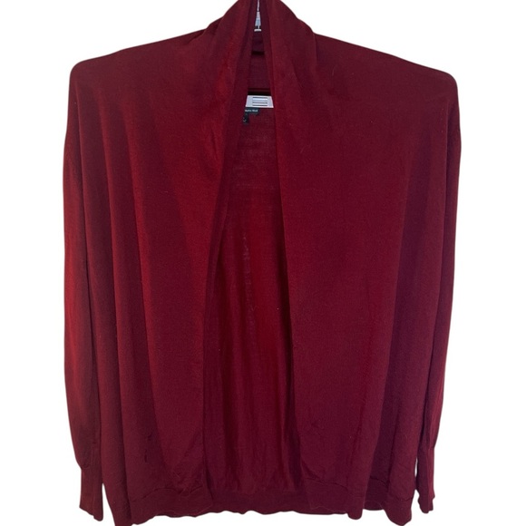 Tahari Sweaters - Red Open Front Women’s Cardigan XL